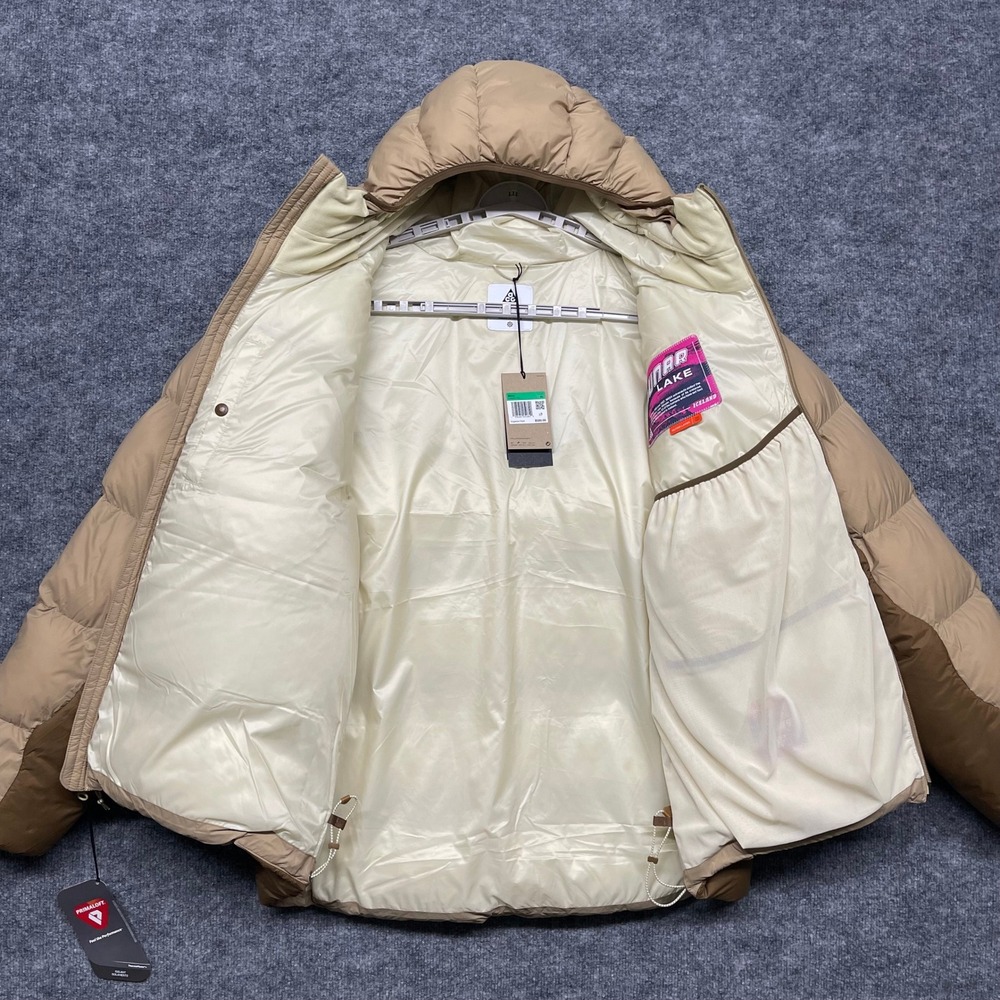Nike ACG Lunar Lake Jacket Mens XL Tan Brown Therma-FIT ADV Puffer Packable - Picture 2 of 15